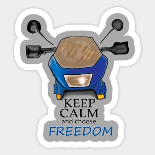 Keep Calm and choose Freedom-Digital Painting Sticker